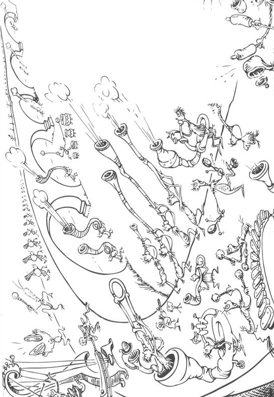 Plansa de colorat cu Horton Dr. Seuss 44 39